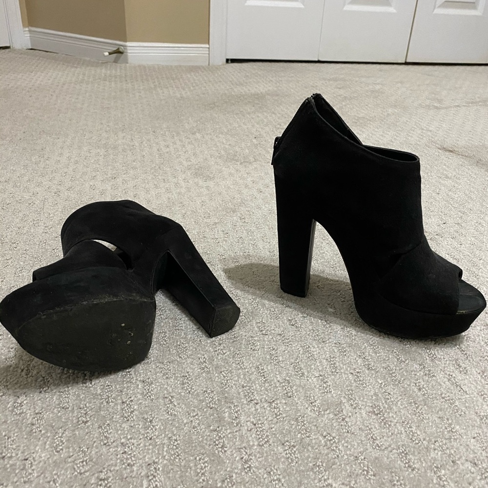 Black high heels